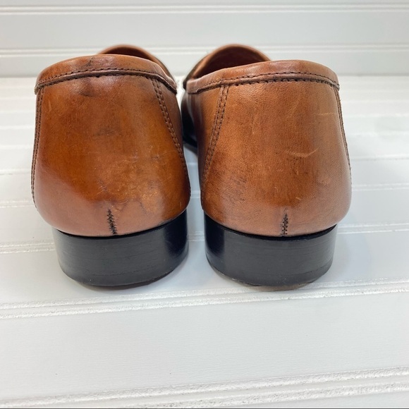 I N C International Concepts Men’s Brown Genius Leather  Loafers Sz 11.5D - Picture 4 of 9